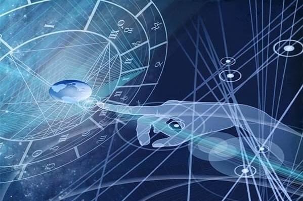 Ciel étoilé et carte du zodiaque, illustrant la formation en astrologie
