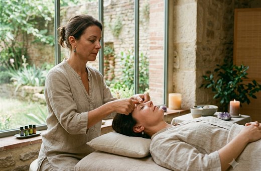 Illustration : Acupression : points d'acupuncture, techniques de stimulation et comment se former