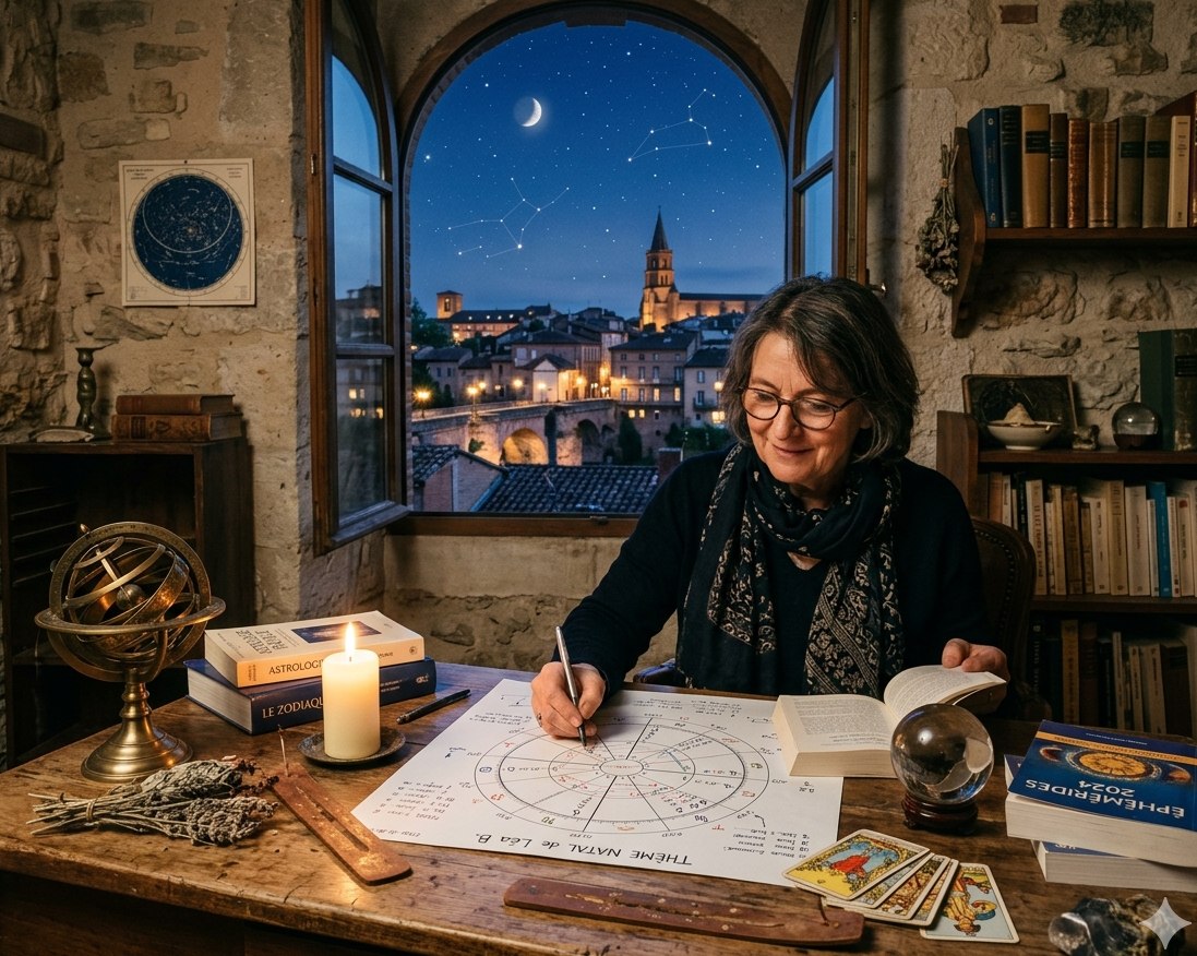 Carte du ciel et thème natal astrologique