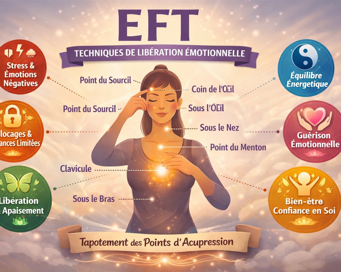 EFT tapping, technique de libération émotionnelle par tapotements