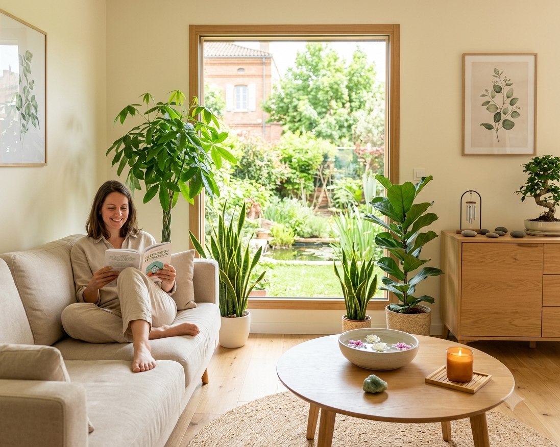 Espace harmonieux selon les principes du Feng Shui