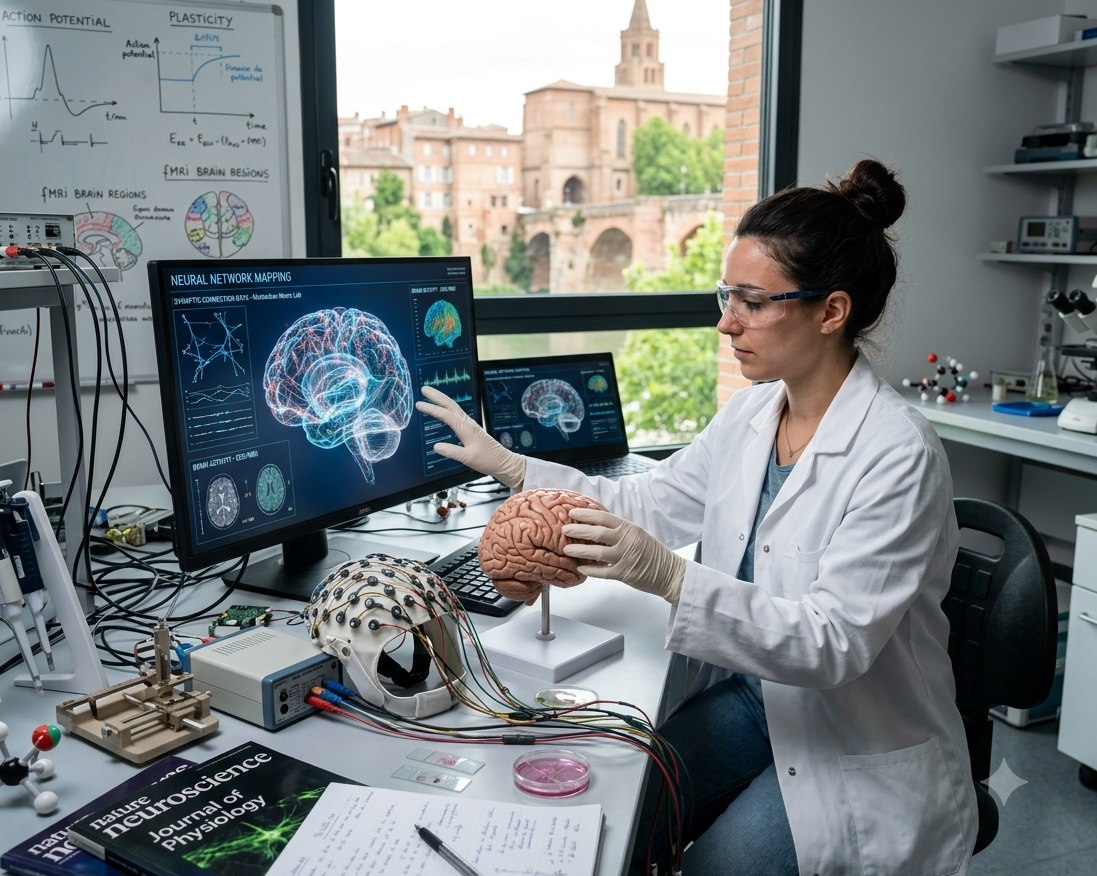 Illustration du cerveau humain et des neurosciences