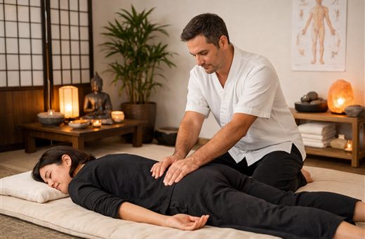 Illustration : Shiatsu : massage japonais, méridiens et comment se former