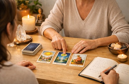 Illustration : Tarot thérapeutique : arcanes, symbolique jungienne et comment se former